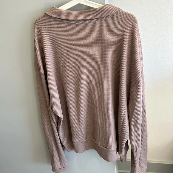 Waffle knit quarter zip - Picture 2 of 3